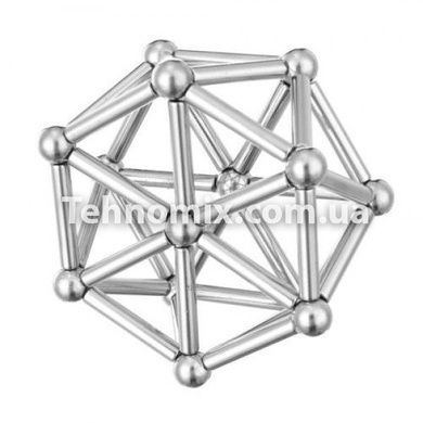 Магнитный конструктор Neo 36 палочек и 27 шариков Серебрянный