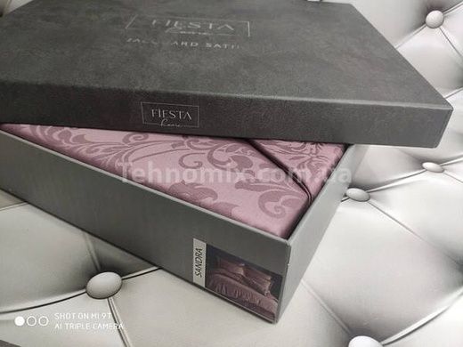 Постільна білизна Fiesta luna antrasit Сатин-страйп Бавовна Євро розмір (4 наволочки)