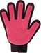 Перчатка для вычесывания шерсти с домашних животных PET GLOVES True Touch Розовый