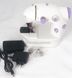 Швейна машинка портативна Mini Sewing Machine SM-202A з адаптером фіолетова
