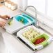 Кухонная разделочная доска на раковину Dish washing 3 в 1