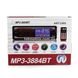 Автомагнитола MP3 3884-BT ISO с сенсорным дисплем