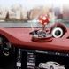 Ароматизатор автомобільний Футбольний м'яч на сонячній панелі + флакон з ароматом в комплекті Червоний
