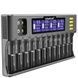 Зарядное устройство для 12x26700/ 26650/ 2170/0 18650/ AA/ 9V LiitoKala Lii-S12 Черное