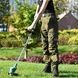 Газонокосилка аккумуляторная с колесами 168Вт с двумя аккумуляторами в комплекте Mulin Sen 8868 Голубая
