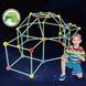 Палатка-конструктор детская игровая с люминесцентными элементами 87 деталей 2021-36 A (48/2) Разноцветная