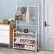 Сборная вешалка 2 в 1 для одежды и подставка для обуви "Multi-functional shoe and hat rack"