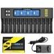 Зарядное устройство для 12x26700/ 26650/ 2170/0 18650/ AA/ 9V LiitoKala Lii-S12 Черное