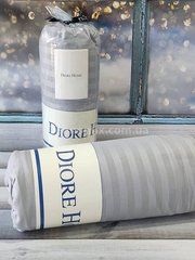 Простирадло на гумці (160х200см) Diore D grey Сатин-страйп Бавовна