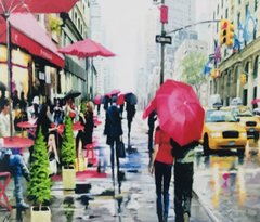 Картина по номерам Е749 "Осень в Нью-Йорке" 40*50 см