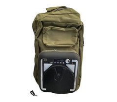 Рюкзак туристичний Outdoor Backpack Speaker Зелений