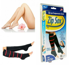 Компрессионные гольфы Zip Sox,носки от варикоза зип сокс черные (р-р Л/ХЛ)