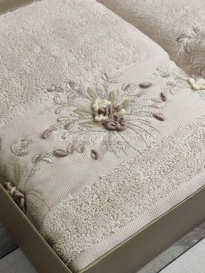 Полотенца Pupilla Elanur Ramaska pudra Пенье набор 2шт