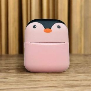 Термопринтер дитячий Пінгвінчик TOY G M05 PENGUIN Чорно-рожевий