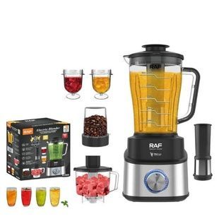 Блендер электрический настольный со сменными насадками 700Вт 2,5л Blender R.2888 RAF Черный с серым
