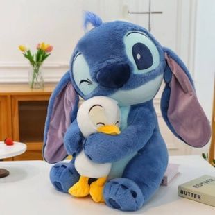 Игрушка мягкая Стич с утенком 25см 323058