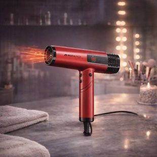 Фен проводной с дисплеем Rozia A1 hair dryer AND 6162-9 Красный