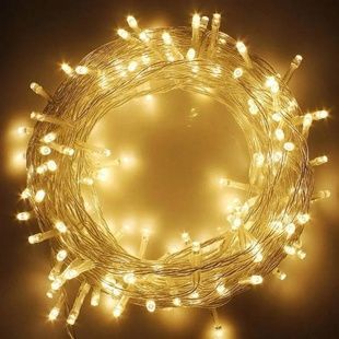 Гірлянда лінійна внутрішня 18м 400LED 4458 AND 48-40 Прозорий провід, тепле світло