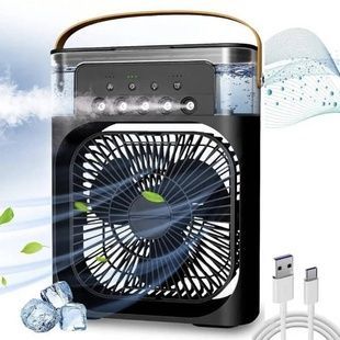 Кондиционер портативный переносной с резервуаром 500мл Artic Air Cooler Fan ICE Черный