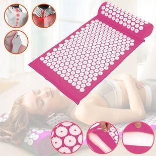 Килимок масажний акупунктурний Acupressure Mat NEW Рожевий