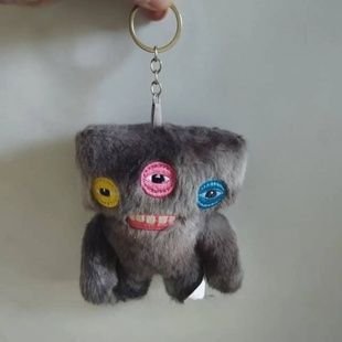 Іграшка-брелок Fuggler Wide Eyed Weirdo 13см Чорний з 3 очима