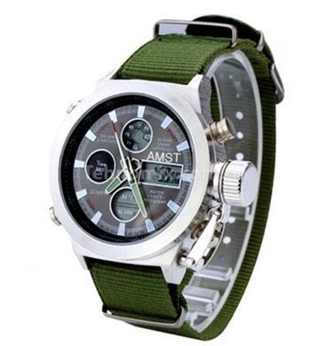 Годинник чоловічий тактичний AMST Mountain Green