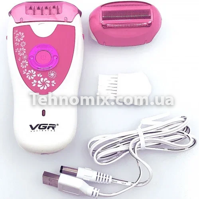 Эпилятор VGR V-722 с аккумулятором Розовый