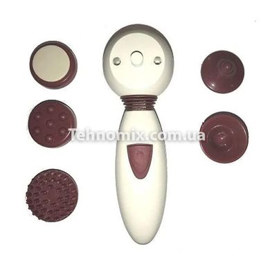 Ручной массажер для лица и тела Beauty Massager HK208 5 насадок Цвет в ассортименте