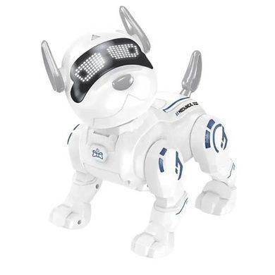 Интерактивный робот питомец Собака с пультом JZJ Intelligent Stunts Dog Белый