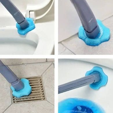 Єршик зі змінними насадками 8шт для унітазу Toilet cleaner set XL-852