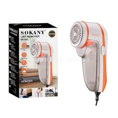 Машинка акумуляторна для видалення катишків та ворсу Sokany SK-880 Біла