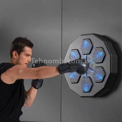 Тренажер мішень для боксу музична Wall Target LED Чорний