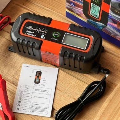 Зарядний пристрій для акумуляторів 12V Expert 2287 JMD-6S AND 281 Чорне з оранжевим