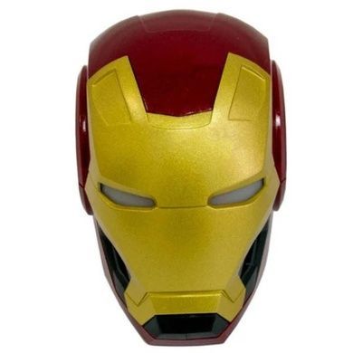 Колонка акумуляторна портативна Bluetooth USB IRON MAN Червона