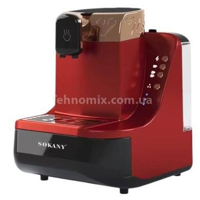 Кофеварка турецкая кофемашина 700Вт Sokany SK-04011 Красная с черным