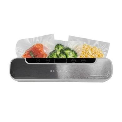 Вакуумний пакувальник автоматичний Vacuum sealer A100 5in1 Devaeva Сірий