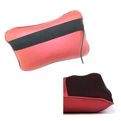 Портативный роликовый массажер в авто и для дома HOME CAR MASAGE PILLOW red