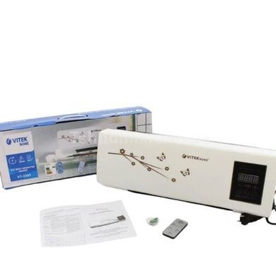 Настінний тепловентилятор із пультом 1800Вт Vitek VT-8172 Білий
