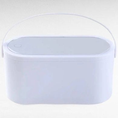 Органайзер для косметики с зеркалом и LED подсветкой 23х10х11.5см Белый