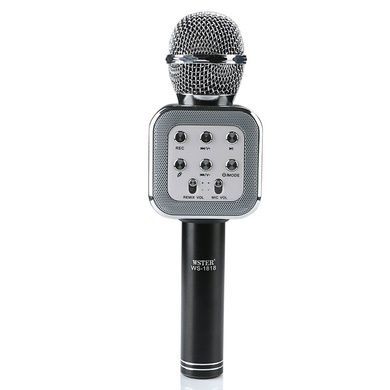 Караоке мікрофон bluetooth WS-1818 Black + Чохол