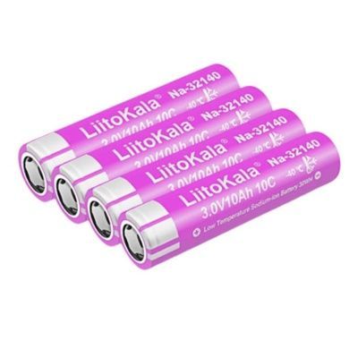 Акумулятор 3.0V 10Ah 10C LiitoKala Na-32140 Рожевий