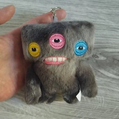 Іграшка-брелок Fuggler Wide Eyed Weirdo 13см Чорний з 3 очима