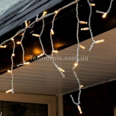 Гірлянда вулична бахрома 3m 120LED Тепле біле світло