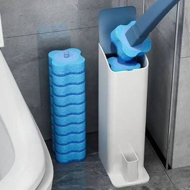 Єршик зі змінними насадками 8шт для унітазу Toilet cleaner set XL-852