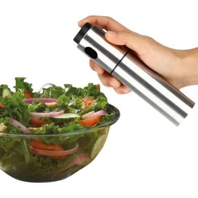 Бутылочка-спрей для масла и уксуса металлическая Kitchen Sprayer Серый
