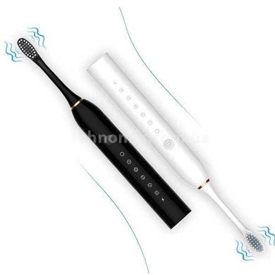 Зубная щетка электрическая 4 насадки SONIC TOOTHBRUSH X-3 Черная