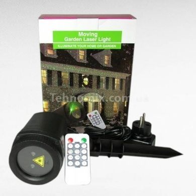 Проектор лазерный уличный с пультом moving garden laser light Синие, красные ,зеленые точки