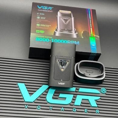 Электробритва аккумуляторная с двойным лезвием VGR V-334 Черная