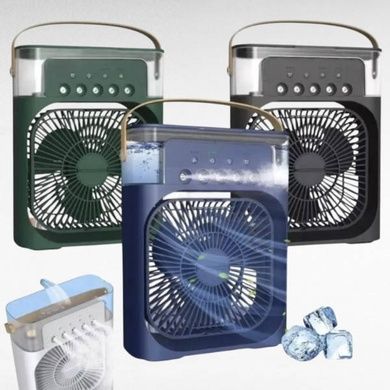 Кондиціонер портативний переносний із резервуаром 500мл Artic Air Cooler Fan ICE Чорний