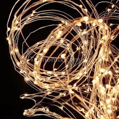 Гирлянда конский хвост роса 20 нитей 5м 1000LED USB Теплый свет